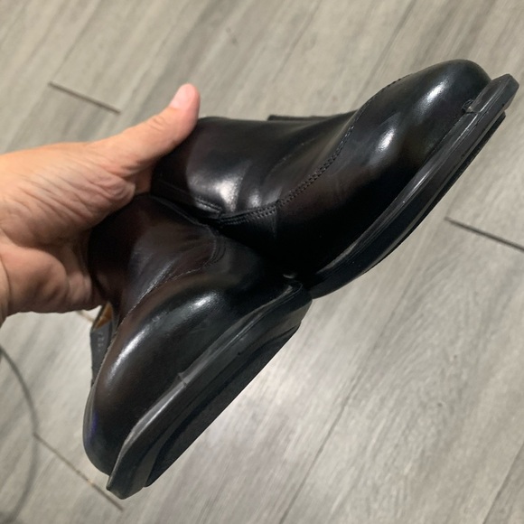 ECCO Men\'s Windsor Apron Toe Slip-On Black Leather Loafers size 45 = 11-11.5 main image 7